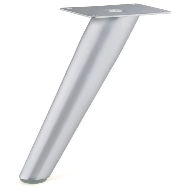 5-29/32" (150 mm) Contemporary Furniture Leg Matte Chrome